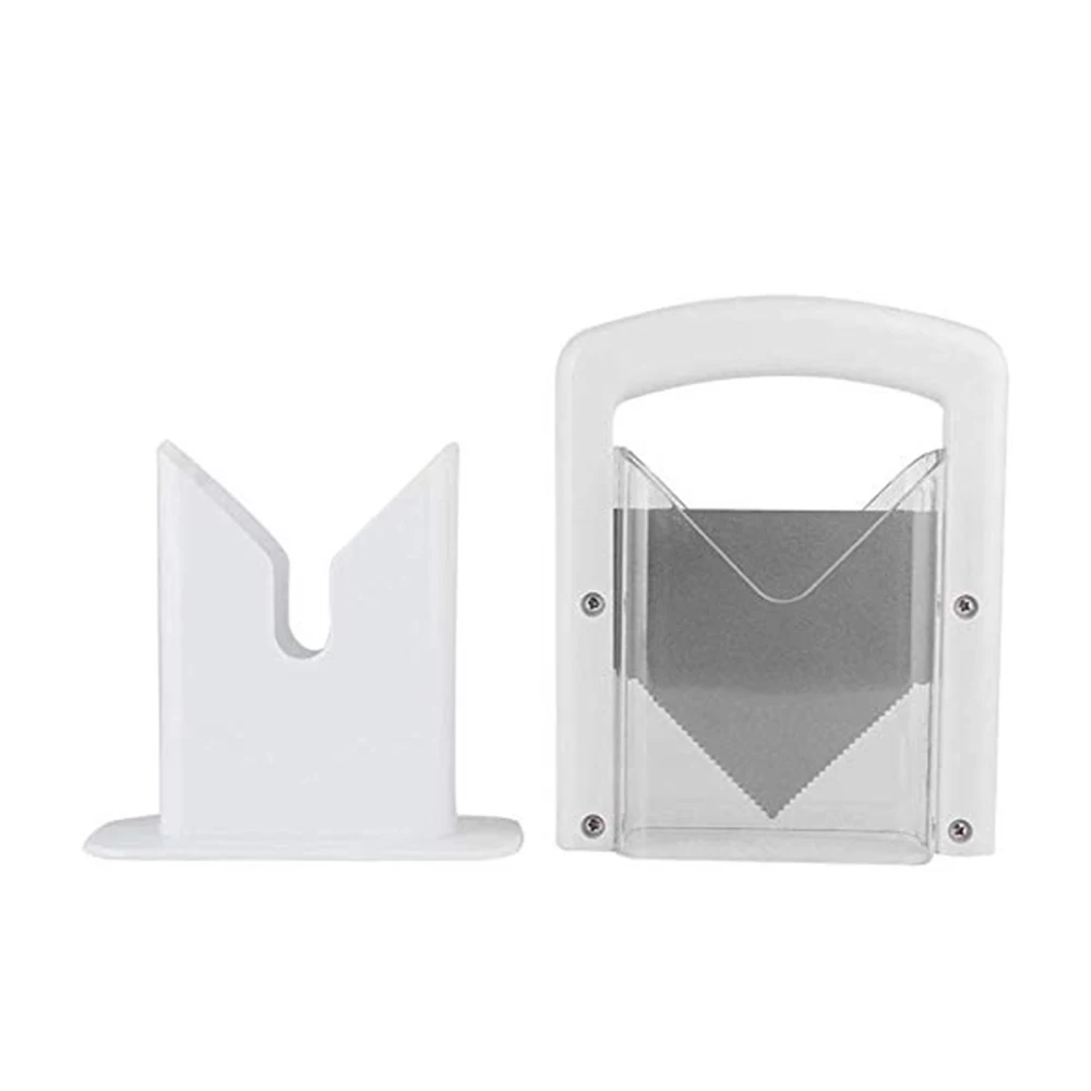 

Bagel Guillotine Cutter Toast Slices Baking Tools Safety Cover Stainless Steel Cutting Tool Kitchen Accessories Cutters