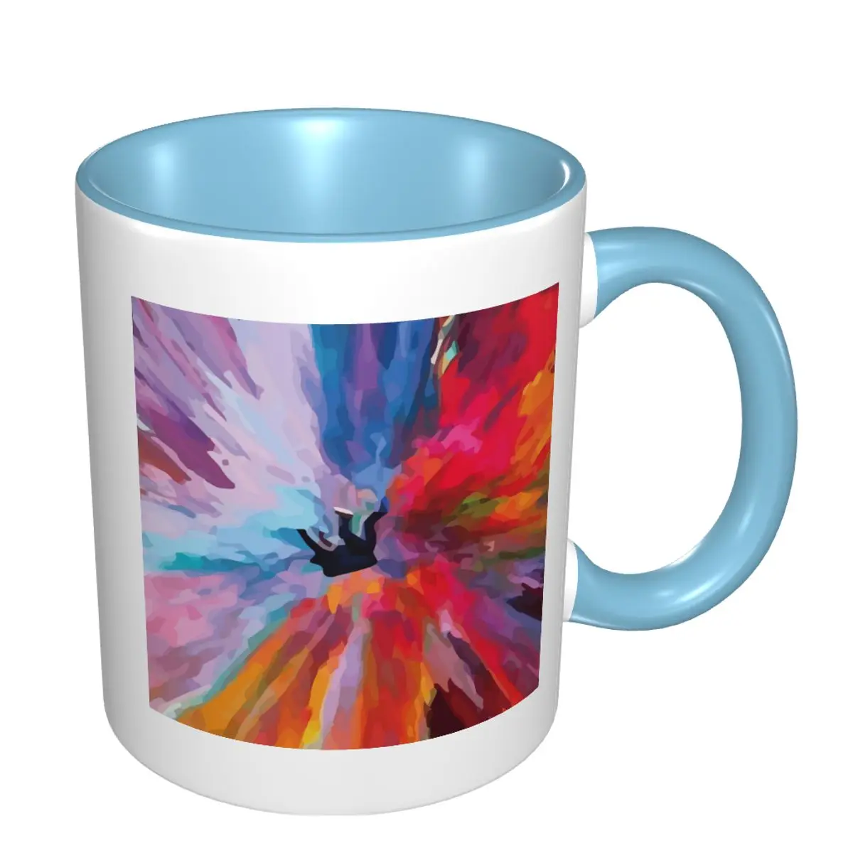 

Ceramic Cup Classic Curved Cup, with smooth curve and high temperature resistant frosted coffee cup gift cup 330ml.