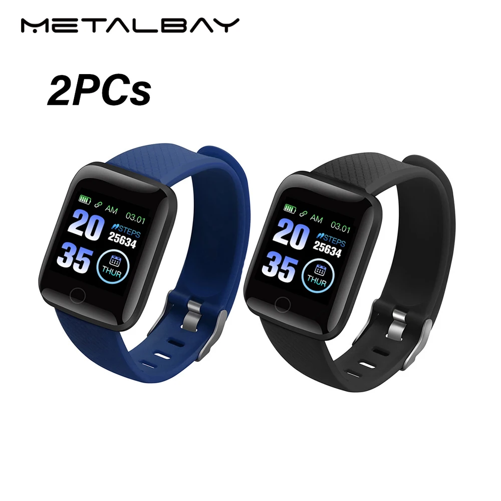 2 шт. D116 умные часы фитнес кровяное давление пульсометр подходят для битов смарт
