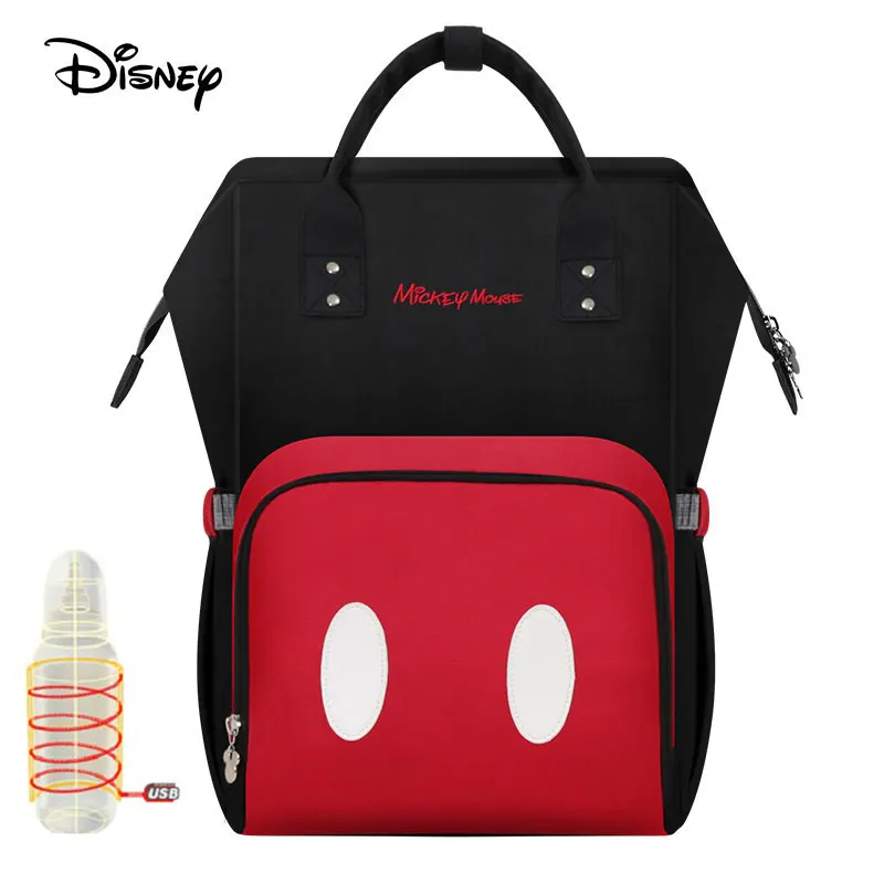 Сумка для подгузников disney, Usb, большая емкость, для мам, для мам, рюкзак для подгузников, органайзер для подгузников, для девочек, для мам, Влажные Сумки, прогулочная коляска - Цвет: BB0021
