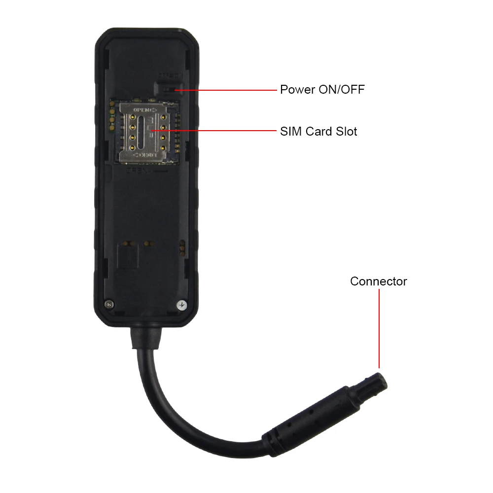 Ультрамаленький автомобильный GPS-трекер GV25/Wetrack Lite сигнализация скорости