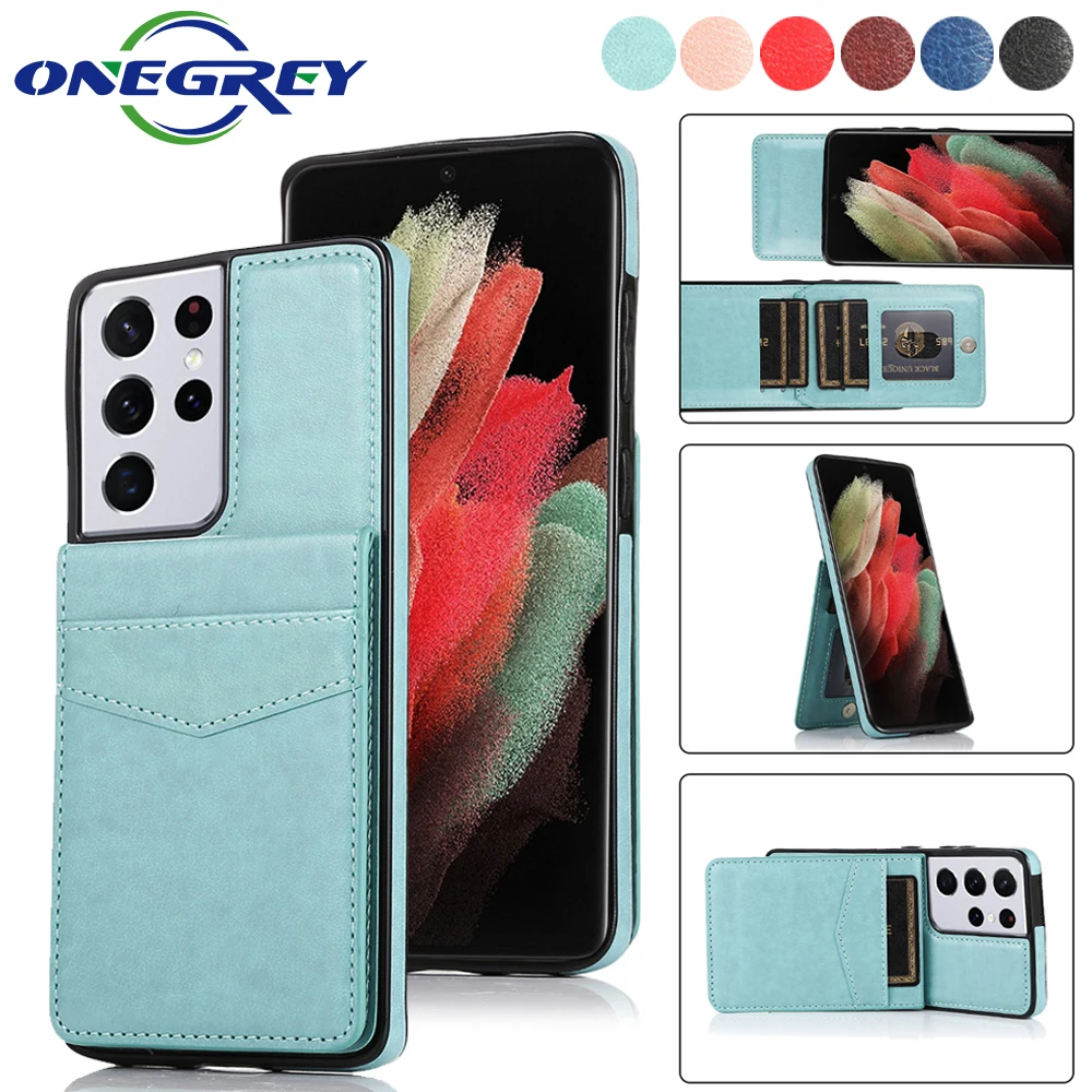 

Card Slot Leather Phone Case For Samsung Galaxy A52 A72 A42 A32 A22 A12 A71 A51 A21S A70 A50 A30 A20 Wallet Stand Magnetic Cover