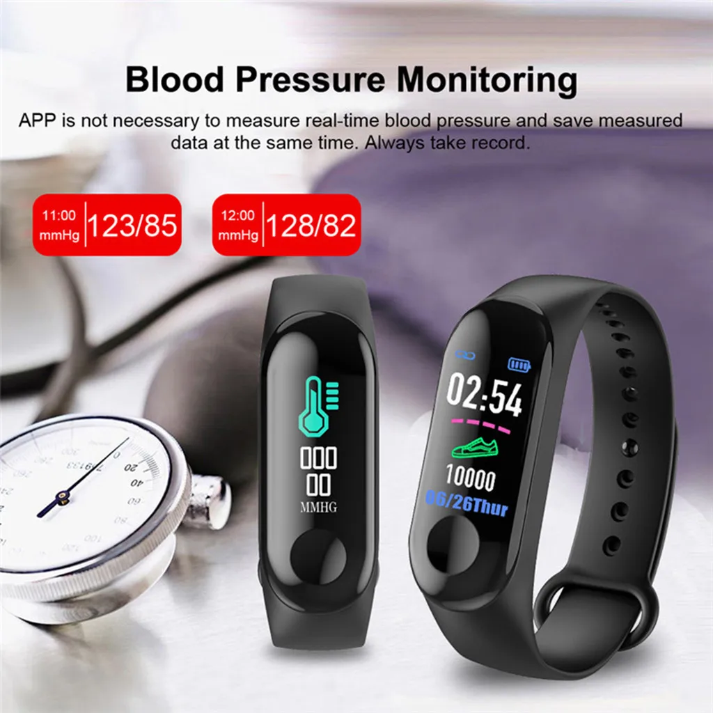 M3 Smart Bands For Apple Huawei Honor Xiaomi Xiao Mi Wristband Compatible Android iOS Bracelet 2 3 Sport Wearable Watch | Электроника