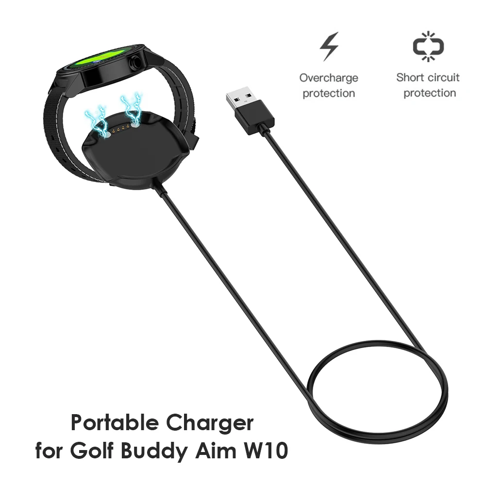 

Charging Cable Charger Dock Cord Outdoor Shopping Wearing Accessories for Golf Buddy Aim W10 Smartwatch Power Adapter