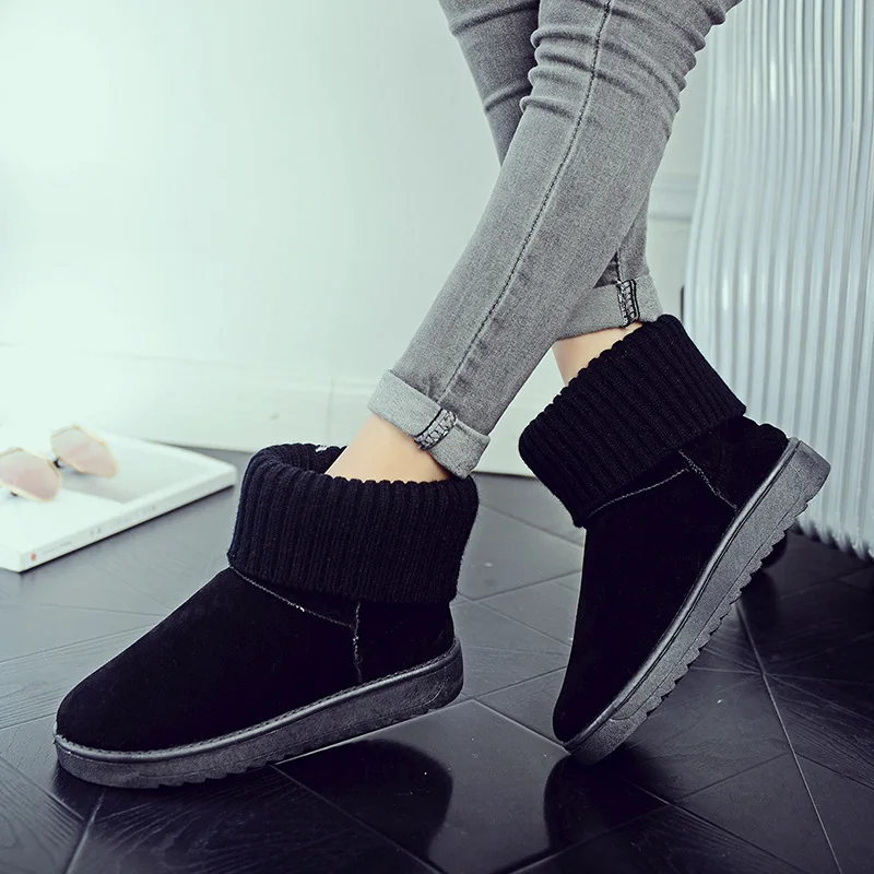 Новинка женские зимние сапоги модная классическая женская обувь простая теплая