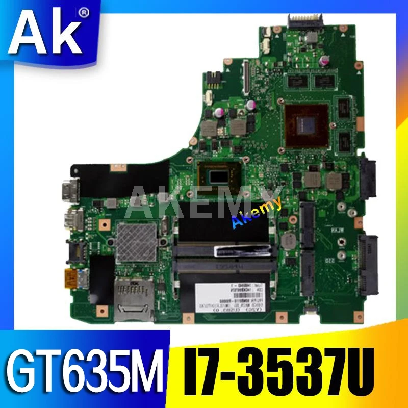 AK K46CB/K46CM материнская плата для ноутбука For Asus K46CB K46CM K46C K46 тест оригинальная I7 3537U