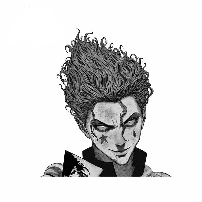 

Hunter X Hunter Hisoka RV Car Stickers Anime Laptop VAN Refrigerator Bumper Refrigerator Printing Vintage Scratch-proof Decal