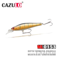 minnow fishing tackle lure accesorios isca artificial weight 8 5g 88mm 0 5 1 5m floating bait de pesca wobblers pike fish leurre