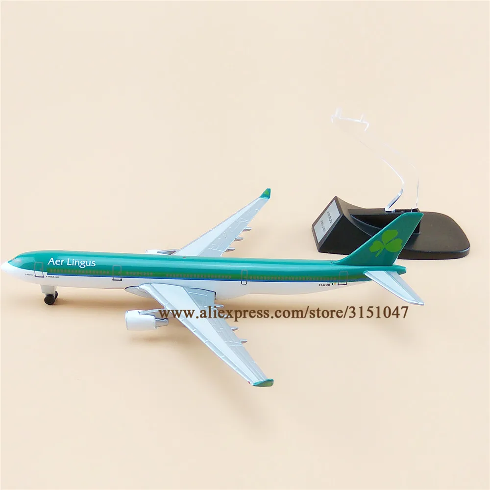 Модель самолета Aer Lingus A330 из металлического сплава 14 см | Игрушки и хобби
