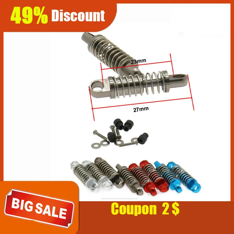 RCAWD 2 шт. амортизатор из сплава с масляным наполнителем для радиоуправляемой