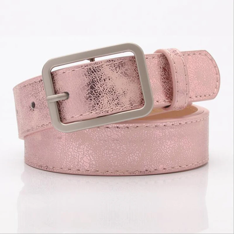 Women Leather Waist Belt for Summer Shining Belts Luxury Brand Korea Style Fashion Women's 2020 Black/pink Student's | Аксессуары
