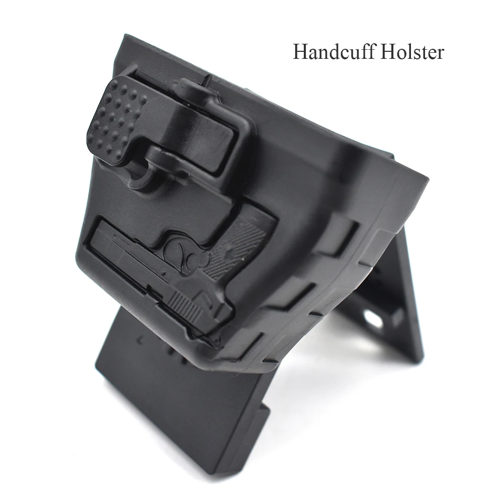 

Polymer Handcuff Holster Police Shackle Cover with Adjustable Belt Loop Military Law Enforcement Accessories Handcuff Cuff Pouch