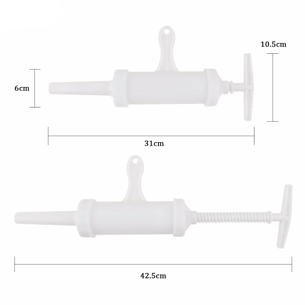 Пищевой полипропиленовый ручной колбасный шприц инструменты пищевой пластик