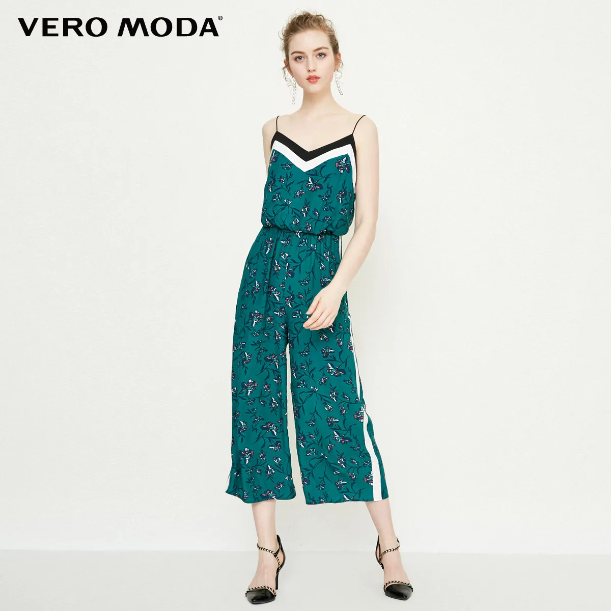 Комбинезон-капри с широкими штанинами и принтом Vero Moda | 318344507