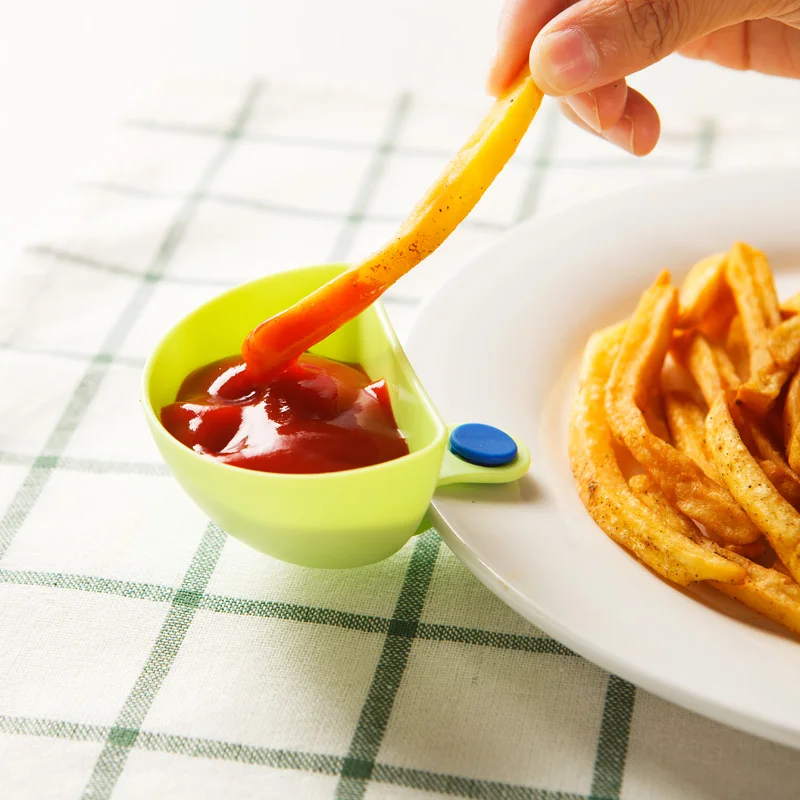 4 шт. набор кухонных чашек со вкусом зажим для специй томатного соуса соли уксуса