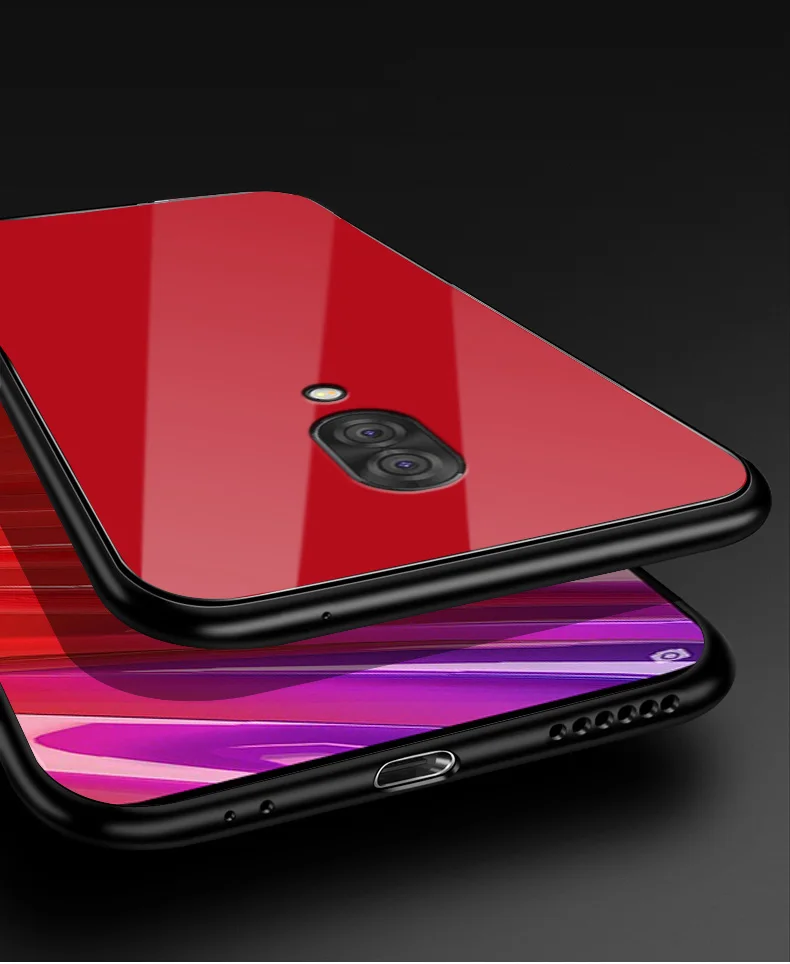 Для lenovo Z5 Pro GT чехол PC Пластиковый стеклянный чехол для телефона черный ТПУ бампер чехол для lenovo Z5 Pro GT задняя крышка для lenovo Z5Pro GT
