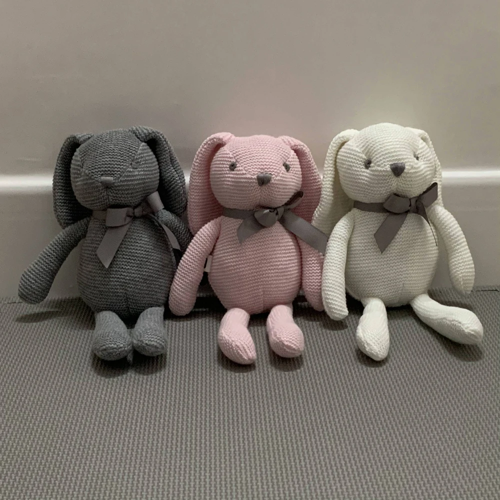 

Organic cotton bunny bear pink rabbit grey elephant baby's teddies bunny