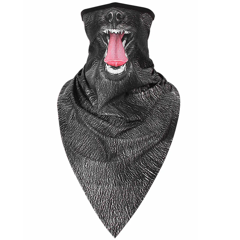 Мужская и женская маска для улицы, 3D, кошка, собака, бандана, половина лица, маска для грелки, для шеи, для защиты лица, для велосипеда, лыжного туризма, велоспорта, Спортивная Балаклава