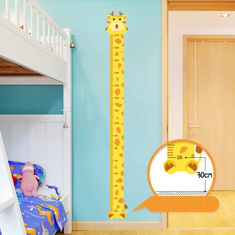 

Детские Настенные Стикеры для спальни, украшение для гостиной, Детские Мультяшные Стикеры с высотой, самоклеящиеся съемные