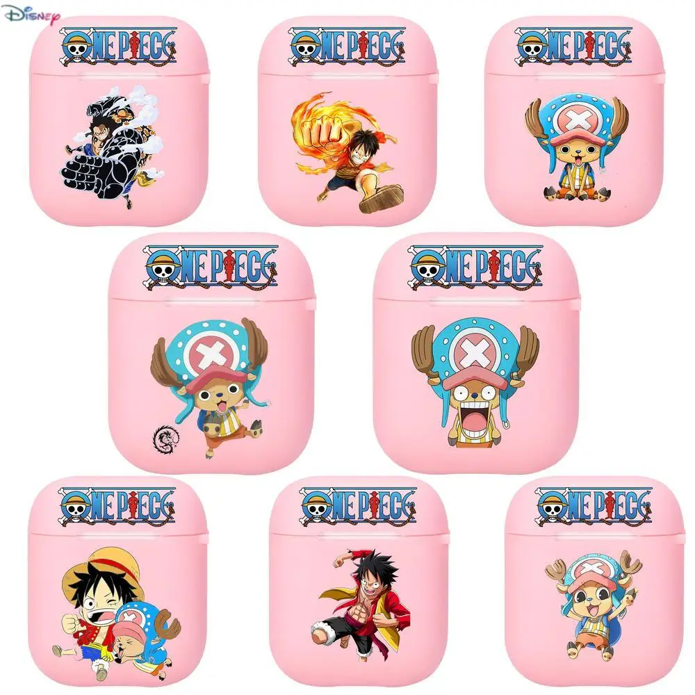 

Anime cartoon L-Luffy Silicone Bluetooth Wireless Earphone Case for AirPods Protective Cover Skin Accessories Pods Charging Box