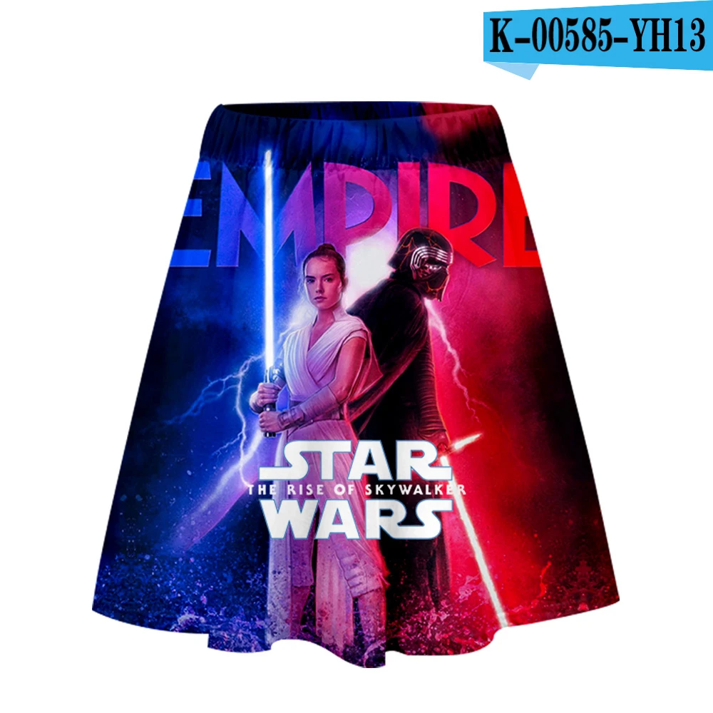 Pictured Star war/одежда с 3D принтом skywalker, повседневная женская юбка, летняя удобная юбка, топы, крутые женские юбки, Лидер продаж - Цвет: Pictured