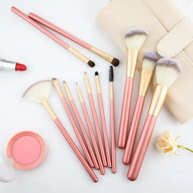 

12PCS Makeup Brush Set Beauty Tools Eye Shadow Brush Eyebrow Foundation Blush Powder Brush Professional Make Up Brush Maquiagem