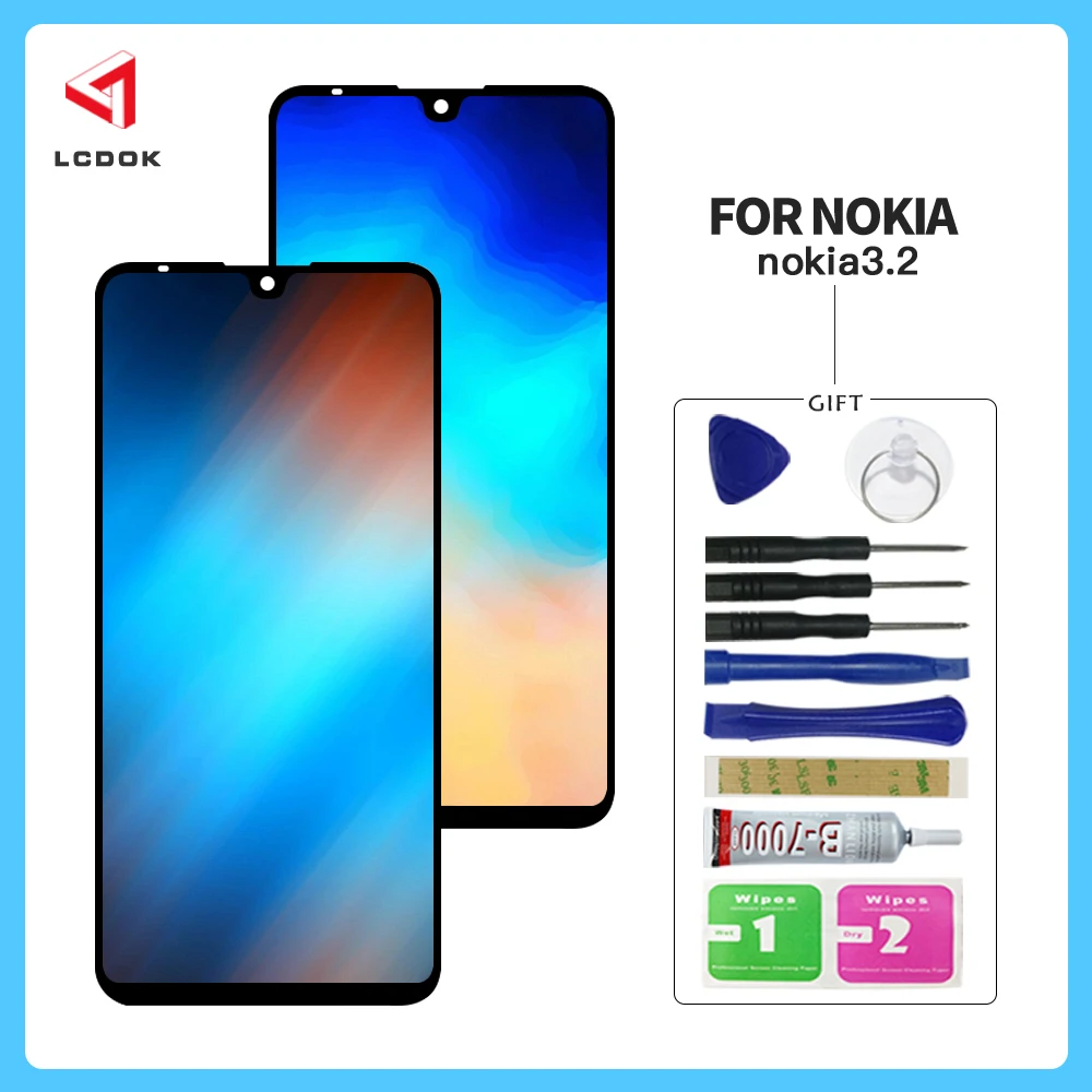100% протестированный экран для Nokia 3 2 TA-1154 TA-1156 TA-1159 TA-1164 ЖК-дисплей кодирующий