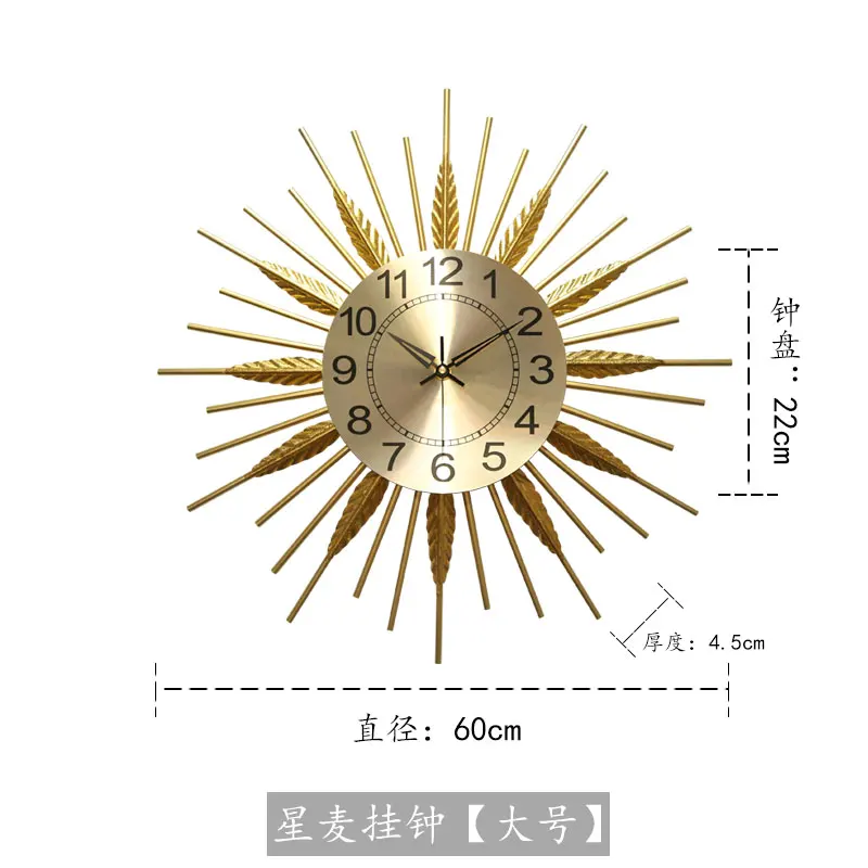 

Silent Simple Wall Clock Nordic Design Living Room Light Luxury Clocks Wall Quartz Zegary Scienne Clocks Wall Home Decor EF50WC