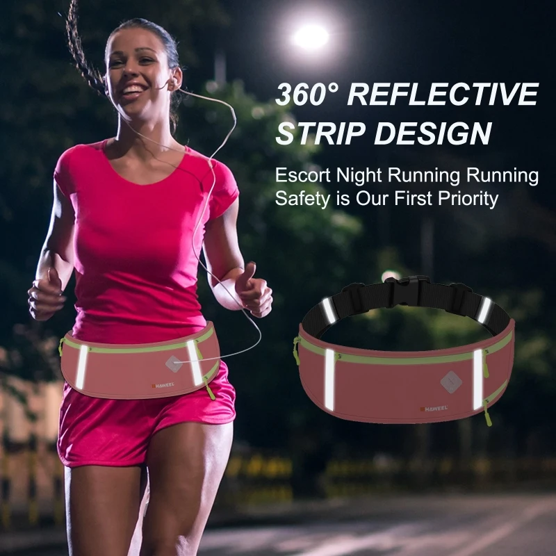 Professional Exercise Large-Capacity Close-Fitting Belt Storage Outdoor Sports Waist Bag Running Mobile Phone Bag Fitness