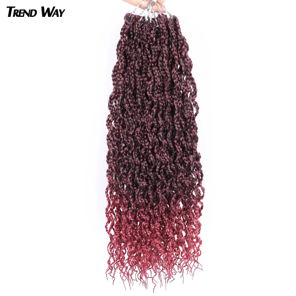 

Trend WayOmbre Curly Synthetic Box Braiding Hair 22Inch High Temperature Fiber For Black Women Crochet Extensions Braiding Hair