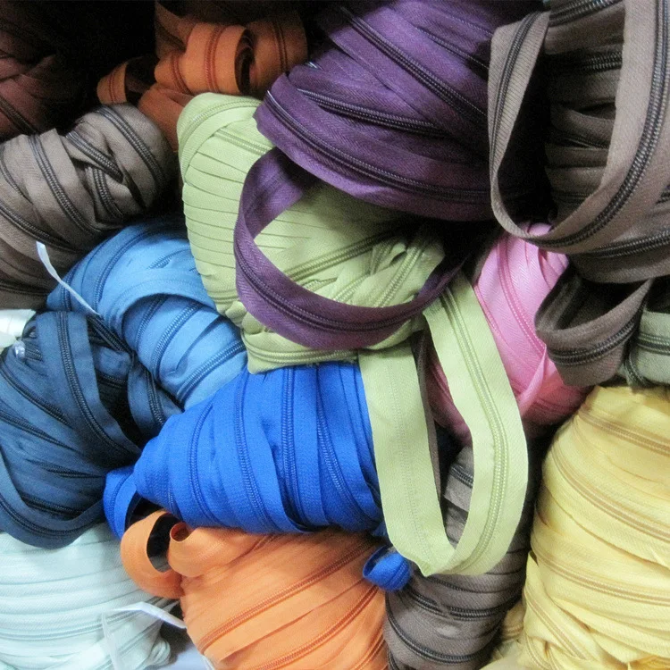 Нейлоновые застежки молнии длиной 1/5 м черные белые серые красные желтые зеленые