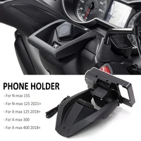 FOR YAMAHA XMAX NMAX 125 X-MAX 300 400 N-MAX 155 Motorcycle GPS Phone Navigation Bracket Wireless USB Charging Port Holder Mount