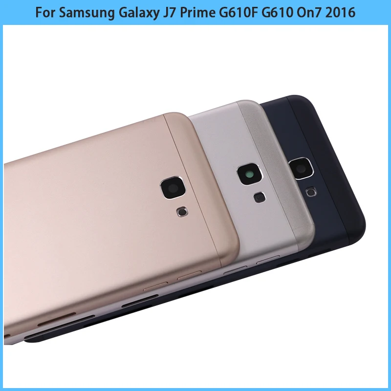 

New J7 Prime G610F G610 On7 2016 Metal Back Housing For Samsung Galaxy J5 Prime G570F G570 On5 2016 Back Battery Cover Housing