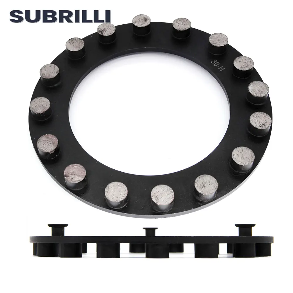 

SUBRILLI 10 Inch Concrete Grinding Wheel Diamond Round Segments Floor Grinding plate Abrasive Pads 240mm