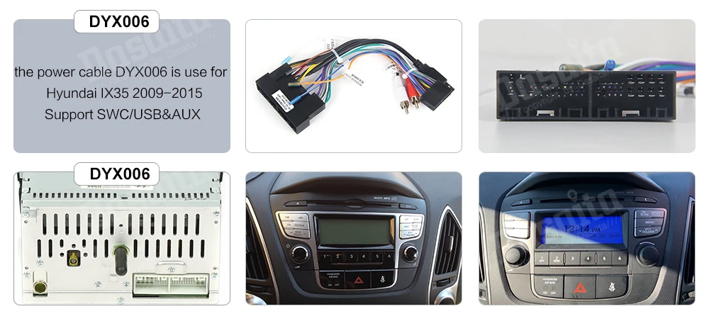 Dasaita " дисплей автомобиля 1 Din радио Android 9,0 для hyundai IX35 2009- USB 64G Ram 1080p видео
