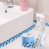 newest pvc kitchen bathroom wall sealing tape waterproof mildew proof self adhesive sink joint crevice sticker corner line strip