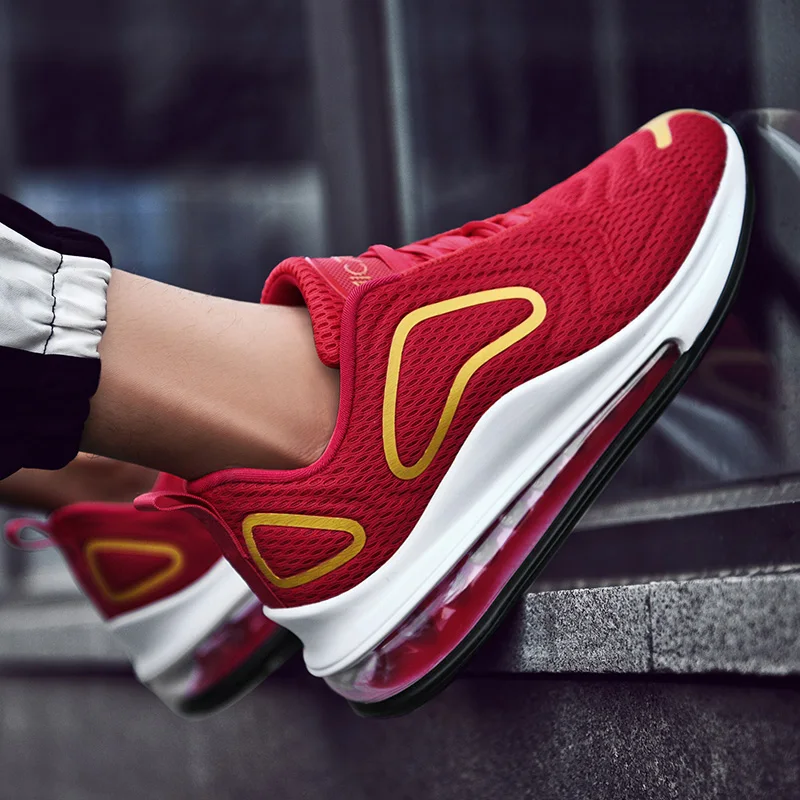 

Men Full Palm Running Shoes Couple Breathable Sports Sneakers Air Cushion Jogging Athletic Footwear Zapatillas Hombre New 39-47