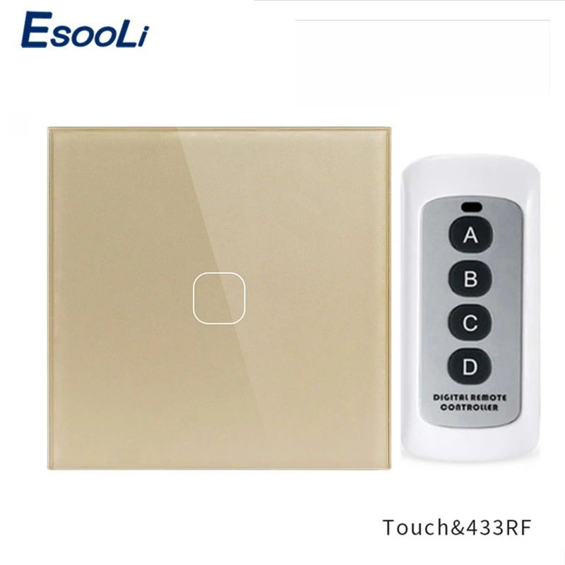 Esooli ЕС стандартный хрустальный стеклянный настенный светильник сенсорный