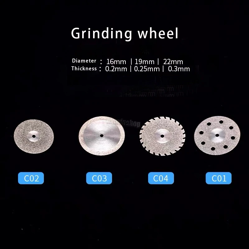 10 шт. алмазный шлифовальный диск для стоматологической лаборатории роторный