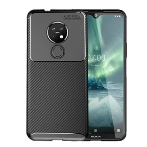 for nokia 7 2 case capa shockproof bumper carbon fiber business tpu case for nokia 7 2 cover nokia 7 2 6 2 2 2 2 3 3 2 c1 fundas free global shipping