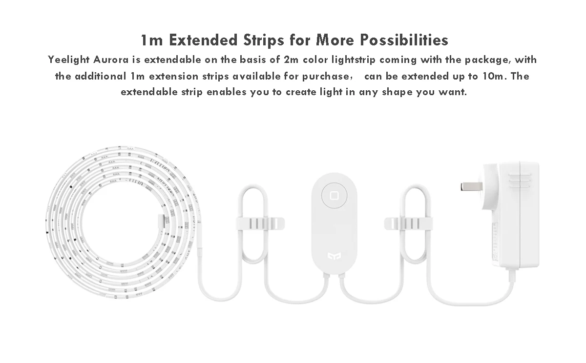 Xiaomi Yeelight световая полоса плюс умный светодиодный Светлая повязка Расширительная версия пульт дистанционного управления работа с HomeKit MIJIA умный дом приложение