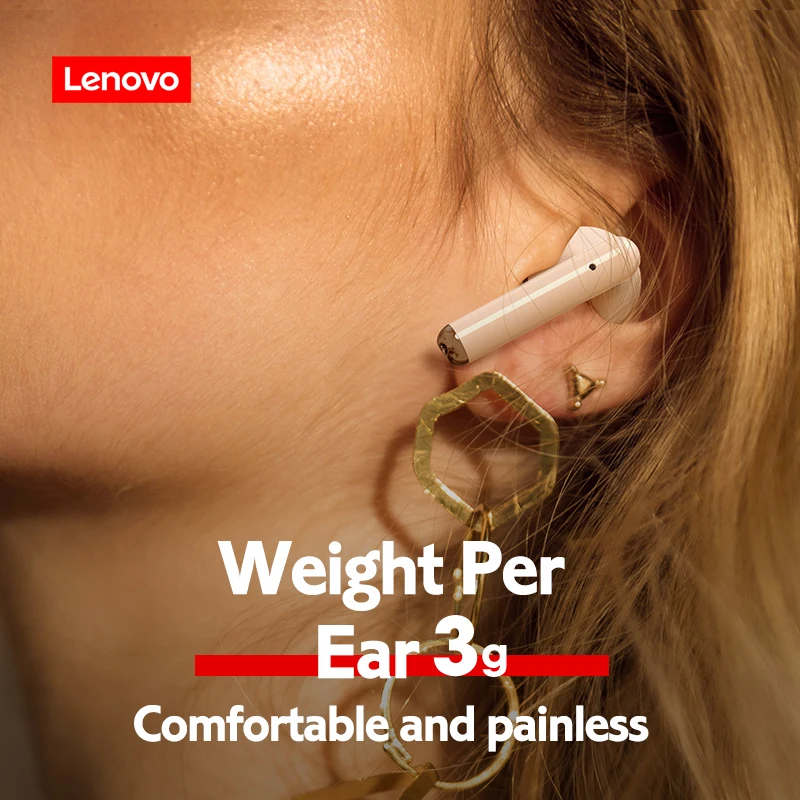 

Lenovo LP1 Wireless Headset Headphones Sport Waterproof Bluetooth Headphones 300mAh Charging Box HIFI Stereo Sound Earphones