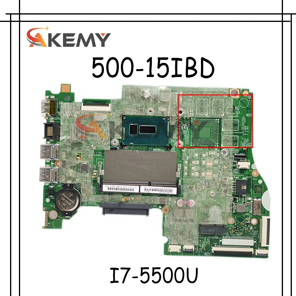 

Материнская плата Akemy LT41 MB 14217-1M Laotop для Lenovo YOGA 500-15IBD FLEX3-1570 (15 дюймов), оригинальная материнская плата I7-5500U GM