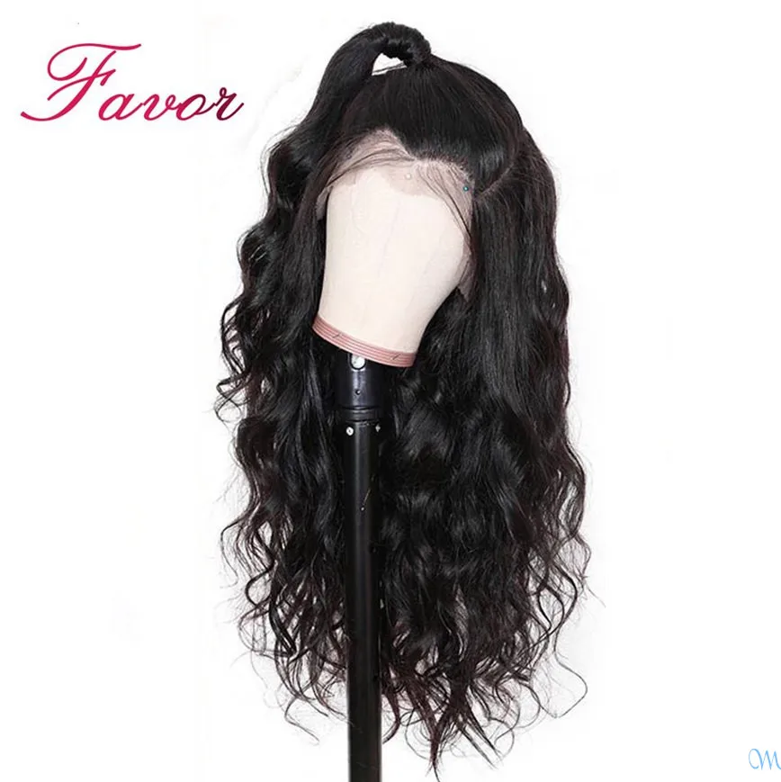150% плотные бразильские волосы Remy волнистые на сетке спереди парики из