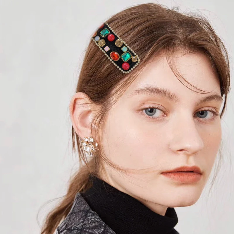 Женские заколки для волос Коми ZA модные с искусственными стразами и жемчугом