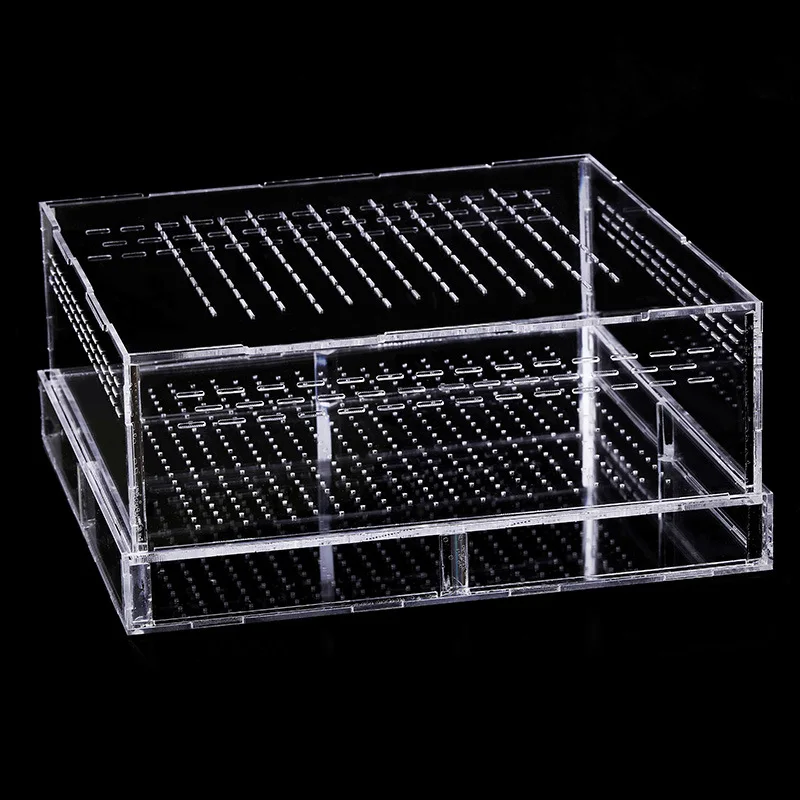 Коробка для кормления хлеба 1 шт. акриловая коробка насекомых желтая мелких