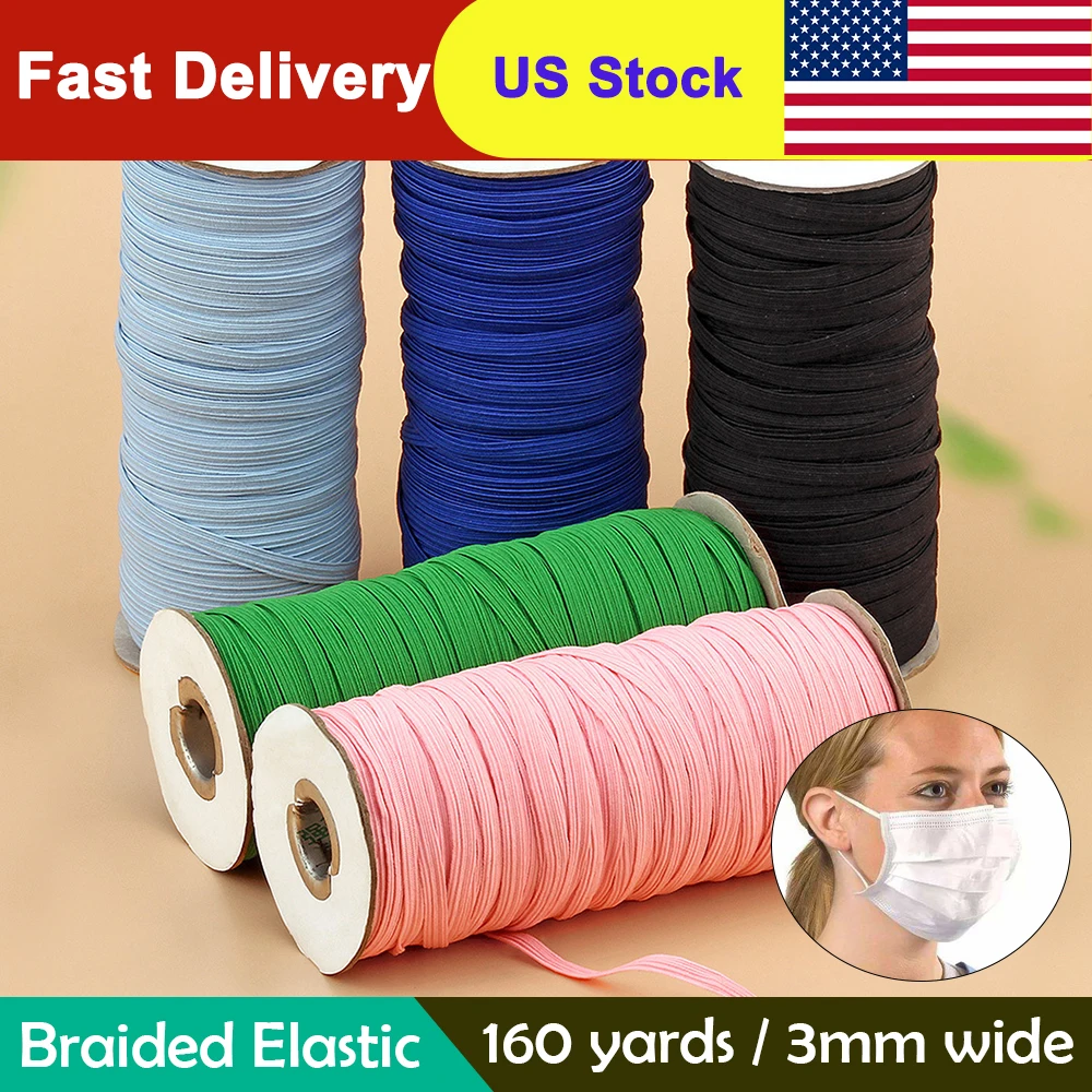 3 мм красочная маска эластичная резинка для ушей подвесная веревка круглая