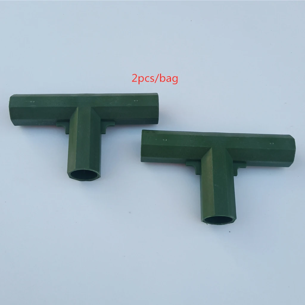 

2pcs Plastic Greenhouse Pipe Fittings PVC Building Fittings Frame Connectors