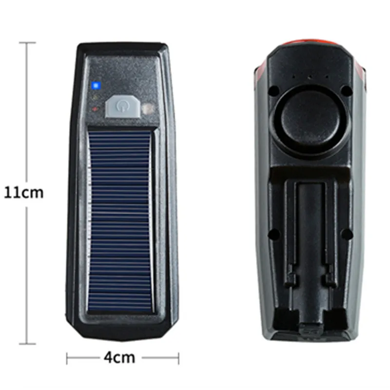

Solar Bike Light USB Rechargeable Cycling Headlight Waterproof Flashlight Smart Light Sensor With Horn Riding Accessories
