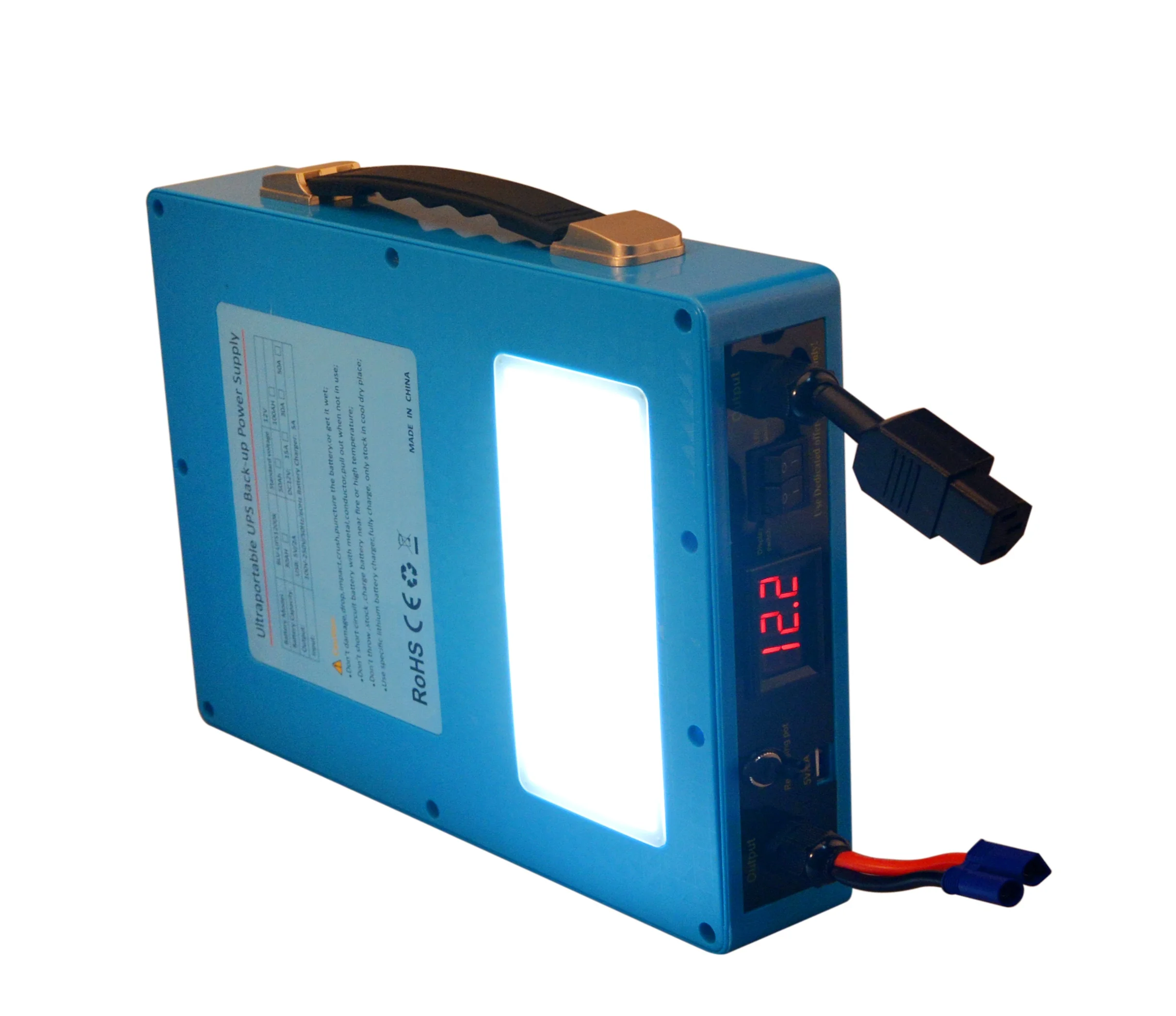 

ups battery 12v 100ah 120ah rechargeable lithium polymer with charger backup power supply